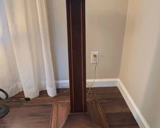 Vintage Arts and Crafts Style Oak Pedestal Plant Stand