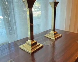 Pair of Brass Taper Candlesticks