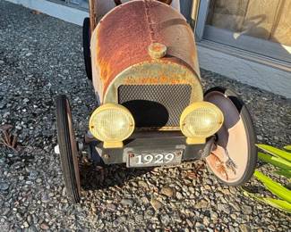 Vintage Style Packard Tin Toy Pedal Car