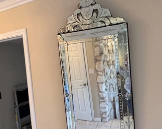 Venetian Etched Glass Mirror second image