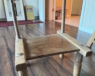 Primitive African Baule Stool Chair second image