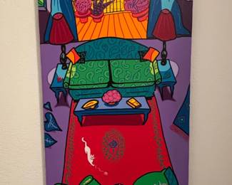 Richard Lewis  New Orleans Acrylic Painting