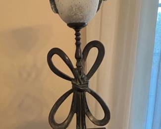 Art Nouveau Style Table Lamp with Bow Motif
