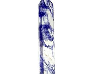 Blue Cherry Quartz Polished Crystal Point; 5"
