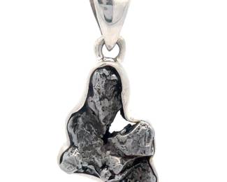 Campo del Cielo Meteorite Pendant in Sterling Silver
