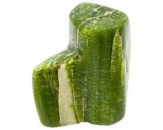 Polished Green Tremolite Free Form; Rare and New Find from the Zagi Mountains, Pakistan - 3.5"
