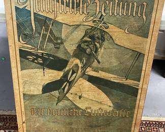 LUFTWAFFE POSTER - WOOD