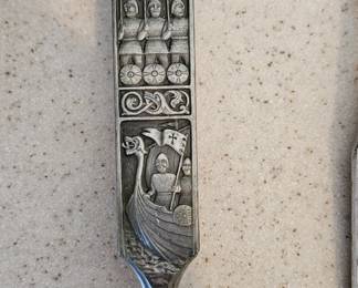 Closeup of Hardanger pewter silverware