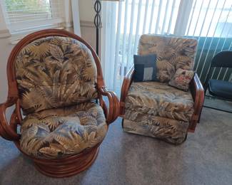 Rattan Swivel Rockers