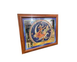 Miller Life Girl On the Moon Pub Mirror