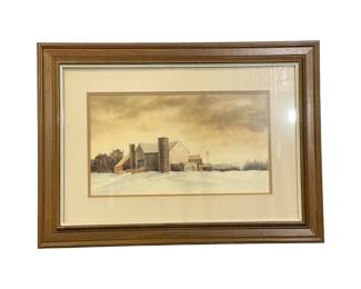 Listed Artist Original Watercolor