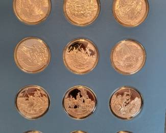 Franklin Mint Brass Great American Victories