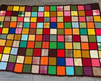 Vintage Afghan Throw Blanket