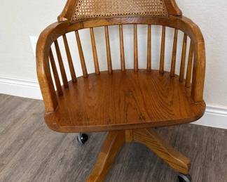 Vintage Bankers Oak Chair