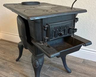 Vintage Junior Cast Iron Pot Belly Stove