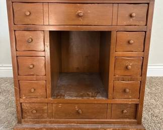 Vintage Wooden Multi Drawer Cabinet
