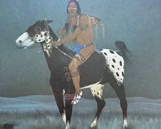 Paladine H. Roye Night Sounds Travel Far 818 950 Signed Lithograph Framed