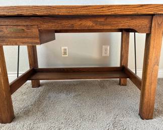 Vintage Wooden Drafting Desk