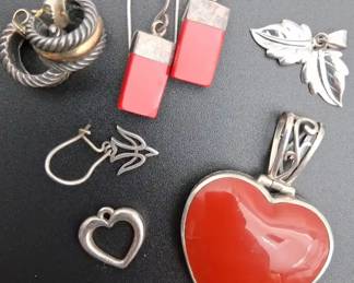 Sterling Earrings And Pendant