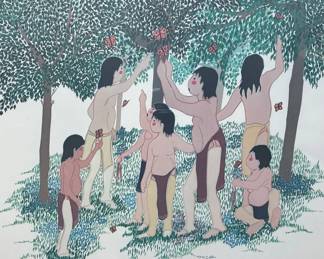 Virginia A. Stroud 31 950 Signed 1981 Lithograph Framed