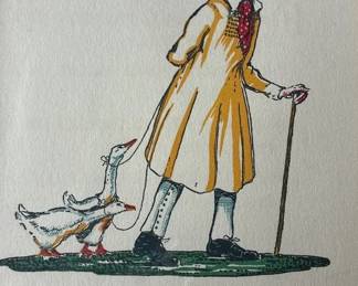 Walter Waddle Gaffer Griffin Original Color 1875 Lithograph Set