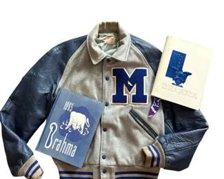 Macarthur High School Brahma 19 6566 Letterman Jacket and Yearbooks