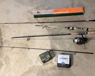 Fishing poles and reels