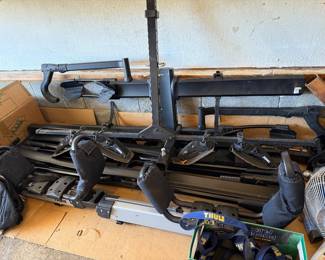 Thule brand carrier for transporting kayaks