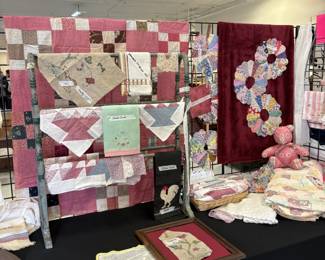 Linens and more linens, Sheet sets, Quilts, hand towel and throw pillows! 