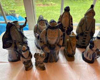 Eldreth Salt glazed Santas