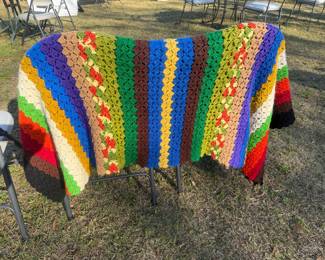 One in the collection of handmade Afghans