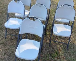 Seven folding chairs for your Crawfish Boil