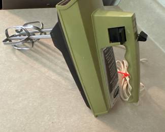 Vintage Sunbeam hand mixer Avocado Green