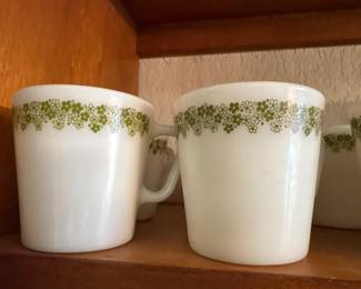 9 Spring Blossom Green coffee cups