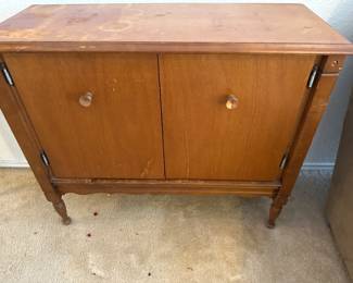 Tv tube cabinet converted to storage?
