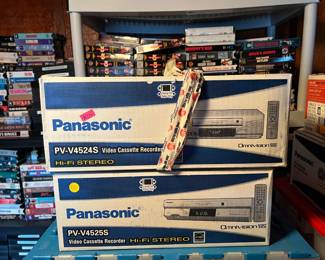Remember I said we had a solution for watching the VHS tapes?  Here are two of them.  