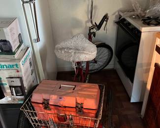 This is a second adult-sized tricycle (the handles are a different color).  