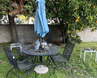 There is a second patio table and chair set in the sale, shown here.  