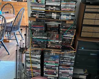 This picture shows the DVD and Blu-Ray collection, or at least much of it.  There are quite a few titles to look through.