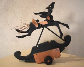 Veloy Vigil Signed Pegasus Kinetic Sculpture