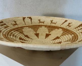 Seri Indian Abstract Tri-Color Basket