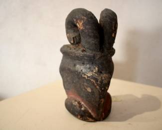 Ogoni Polychrome Ceremonial Goat Mask