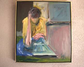 Untitled Woman Reading - Framed