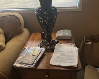Side table & table lamp