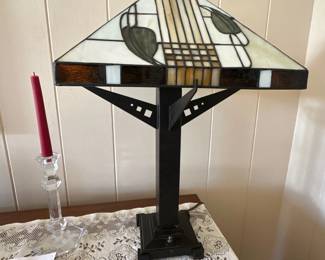 Tiffany-style table lamp