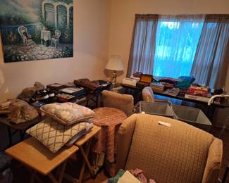 Shoes, frames, games, storage, CD's. books, women's clothing