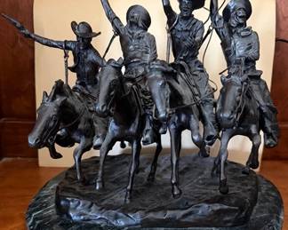 Remingtom Coming Through the Rye bronze sculpture