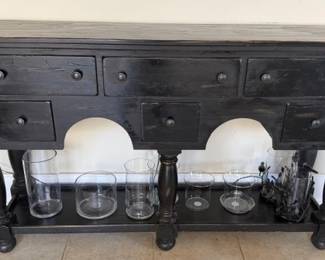 Broyhill Attic Heirlooms buffet in rustic dark wood