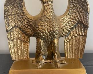 Federal American brass Eagle bookends set, one shown