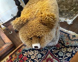 Adorable sheared wool seating bear!